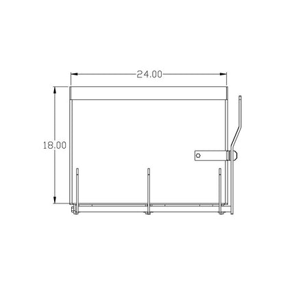 K&M Mfg 24-In. Standard Weight Box | 24-In. x 20-In. x 18-In. | Green Powder Coat