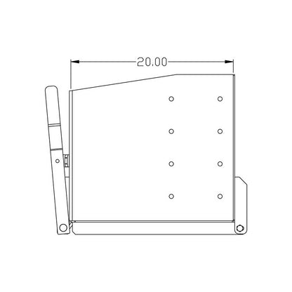 K&M Mfg 24-In. Standard Weight Box | 24-In. x 20-In. x 18-In. | Green Powder Coat