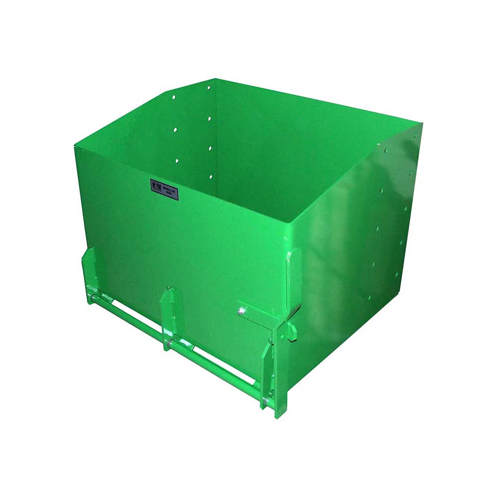 K&M Mfg 28-In. Standard Weight Box | 28-In. x 22-In. x 20-In. | Green Powder Coat