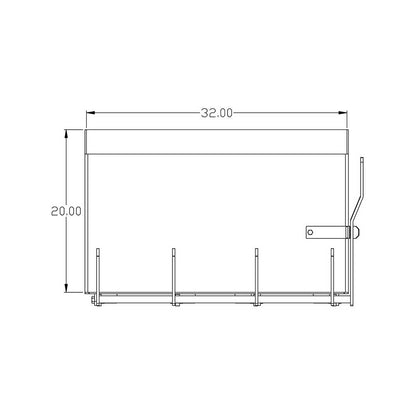 K&M Mfg 32-In. Standard Weight Box | 32-In. x 22-In. x 20-In. | Green Powder Coat