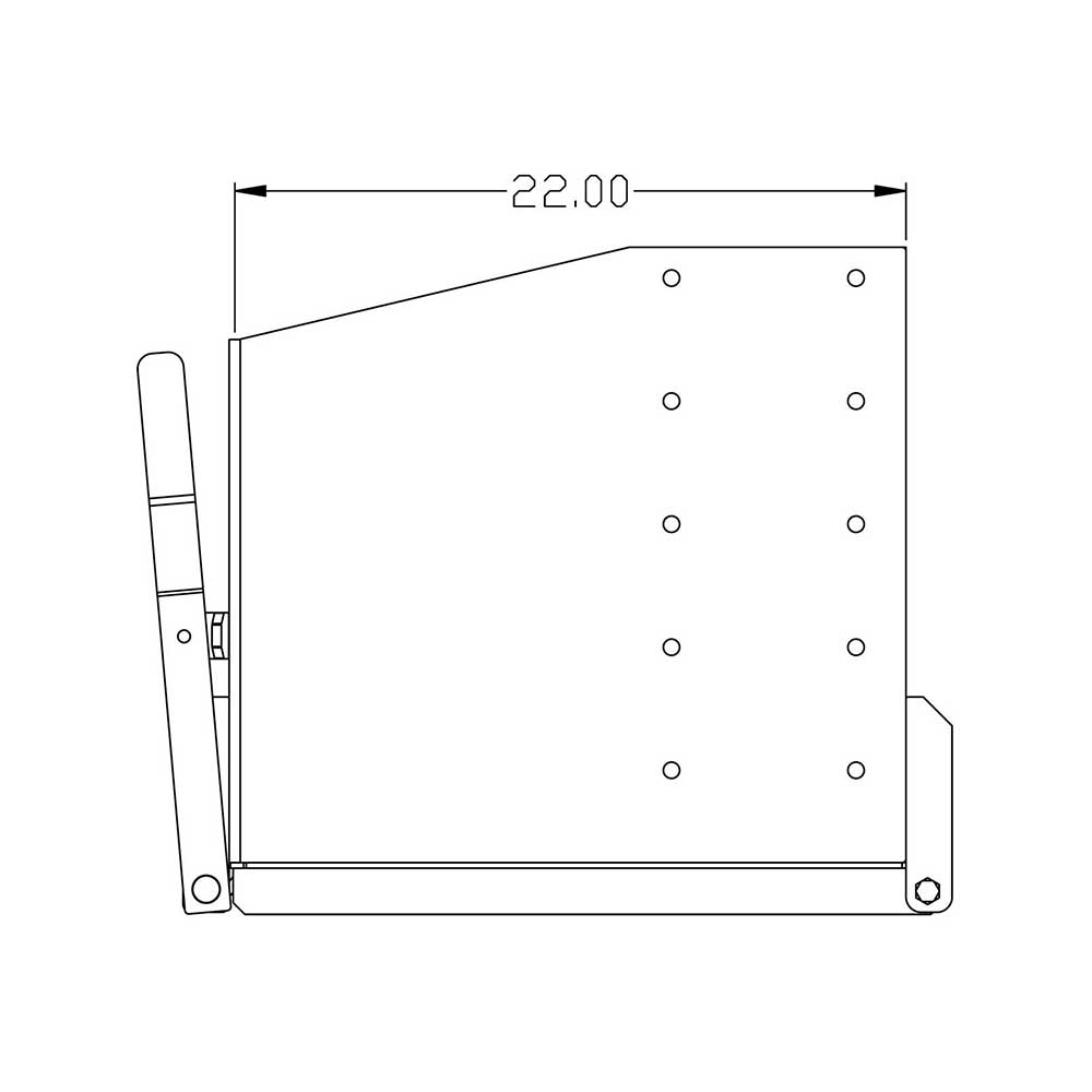 K&M Mfg 32-In. Standard Weight Box | 32-In. x 22-In. x 20-In. | Green Powder Coat