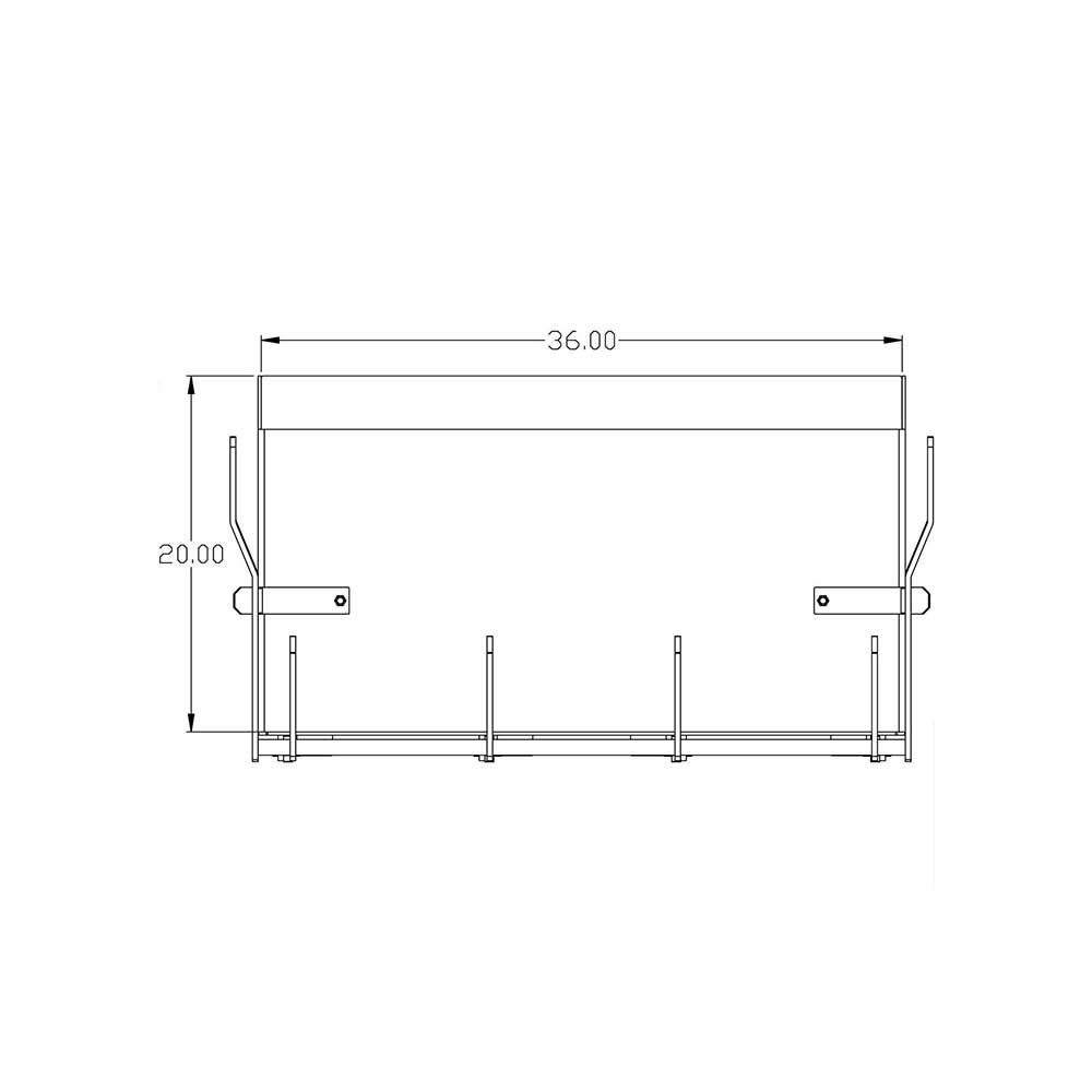K&M Mfg 36-In. Standard Weight Box | 36-In. x 22-In. x 20-In. | Green Powder Coat