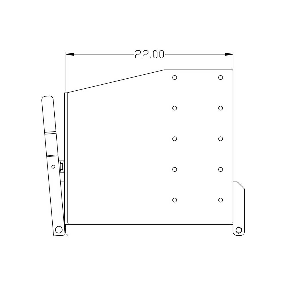K&M Mfg 36-In. Standard Weight Box | 36-In. x 22-In. x 20-In. | Green Powder Coat