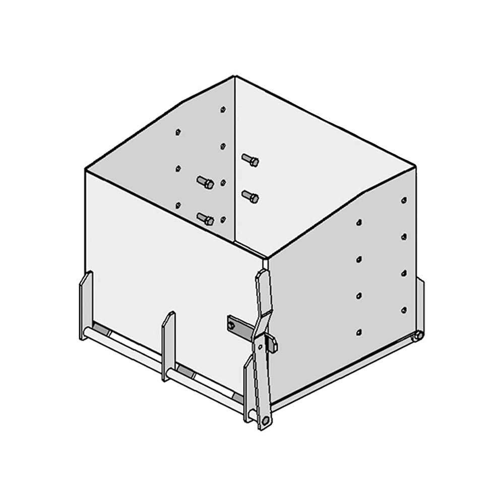 K&M Mfg 24-In. Standard Weight Box | 24-In. x 20-In. x 18-In. | Black Powder Coat
