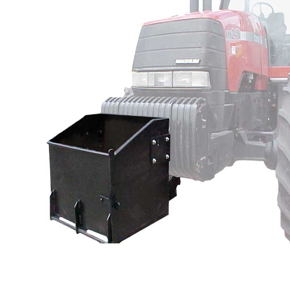 K&M Mfg 28-In. Standard Weight Box | 28-In. x 22-In. x 20-In. | Black Powder Coat