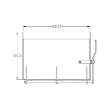 K&M Mfg 28-In. Standard Weight Box | 28-In. x 22-In. x 20-In. | Black Powder Coat