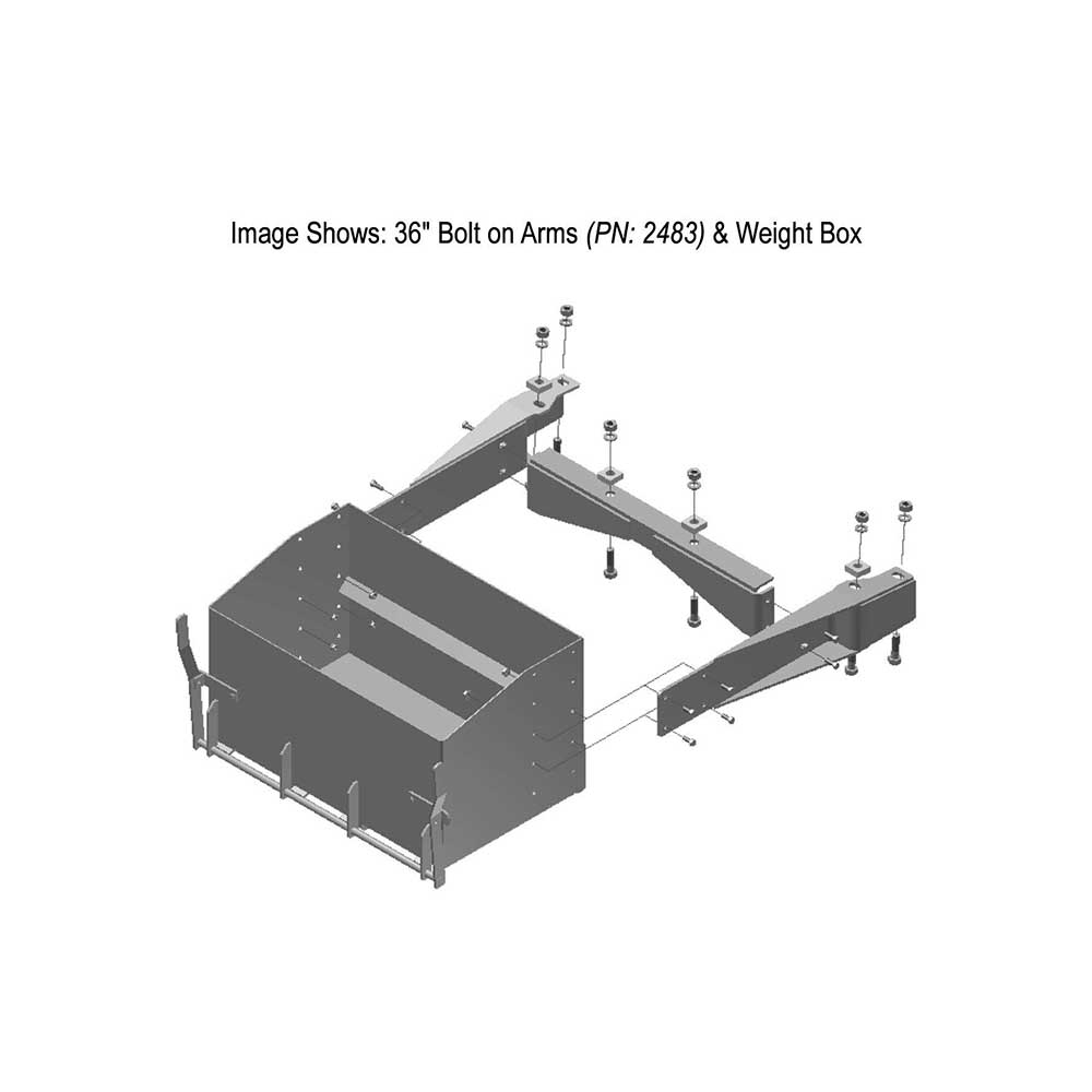 K&M Mfg 36-In. Bolt on Arms (BOA) Kit | Case IH Steiger 350-500 (Rowtrac)/New Holland T9 Small Frame