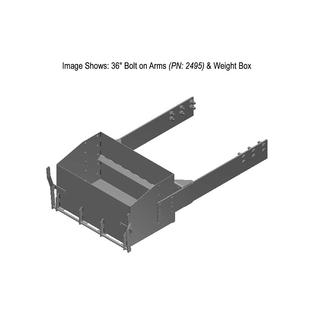 K&M Mfg 36-In. Bolt on Arms (BOA) Kit for John Deere 9000R 4WD Series | Green Powder Coat