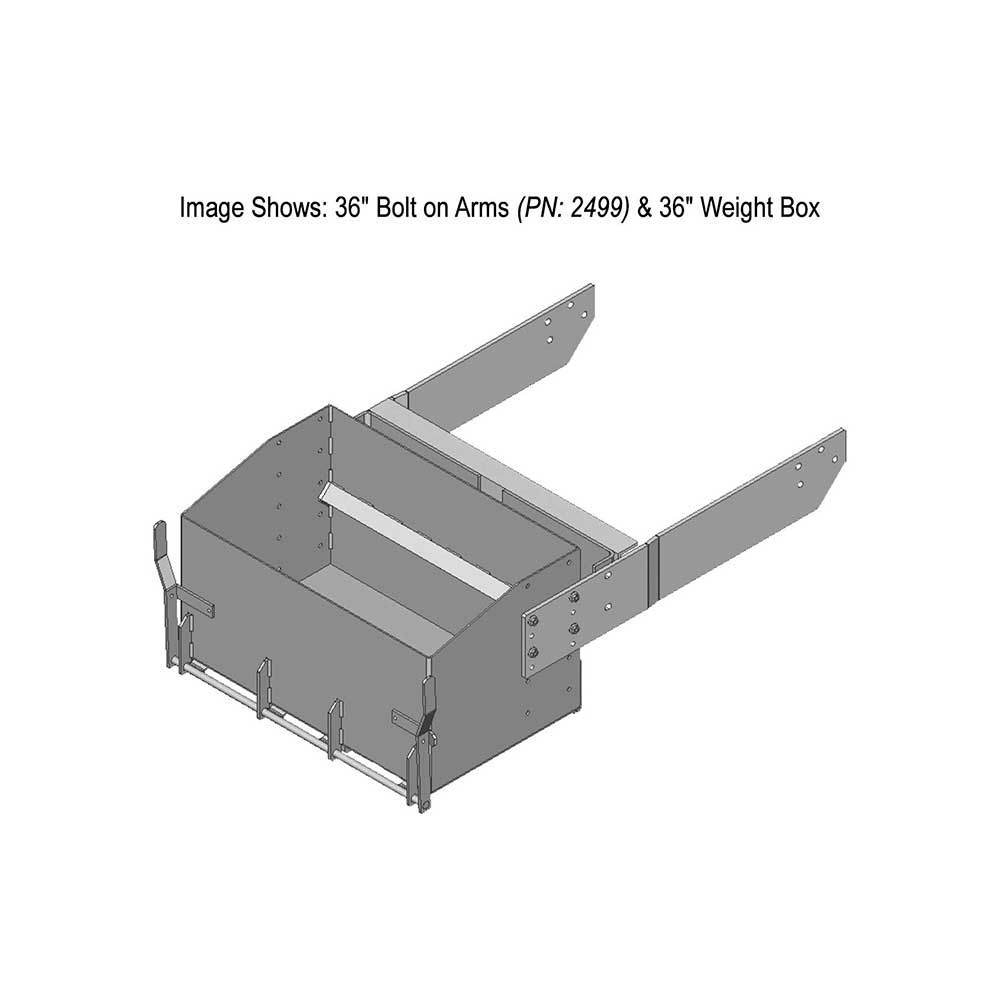 K&M Mfg 36-In. Bolt on Arms (BOA) Kit for John Deere 9R-9RX Series | Green Powder Coat
