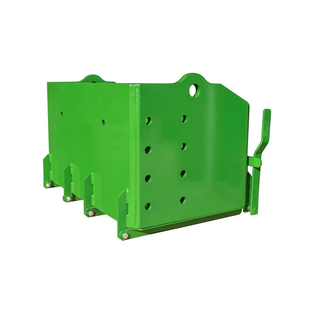 K&M Mfg 36-In. Heavy-Duty Weight Box | 36-In. x 22-In. x 20-In. | Green Powder Coat