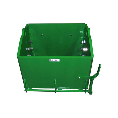 K&M Mfg 28-In. Heavy-Duty Weight Box | 28-In. x 22-In. x 20-In. | Green Powder Coat