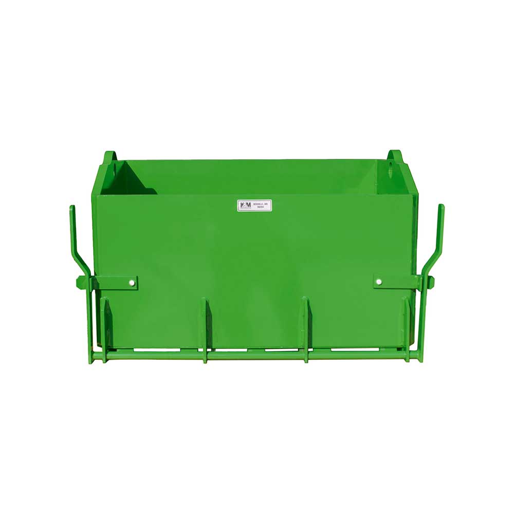 K&M Mfg 36-In. Heavy-Duty Weight Box | 36-In. x 22-In. x 20-In. | Green Powder Coat