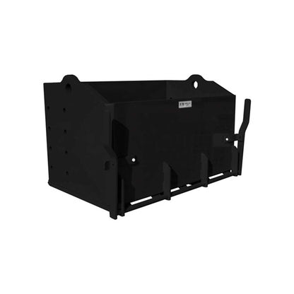 K&M Mfg 36-In. Heavy-Duty Weight Box | 36-In. x 22-In. x 20-In. | Black Powder Coat