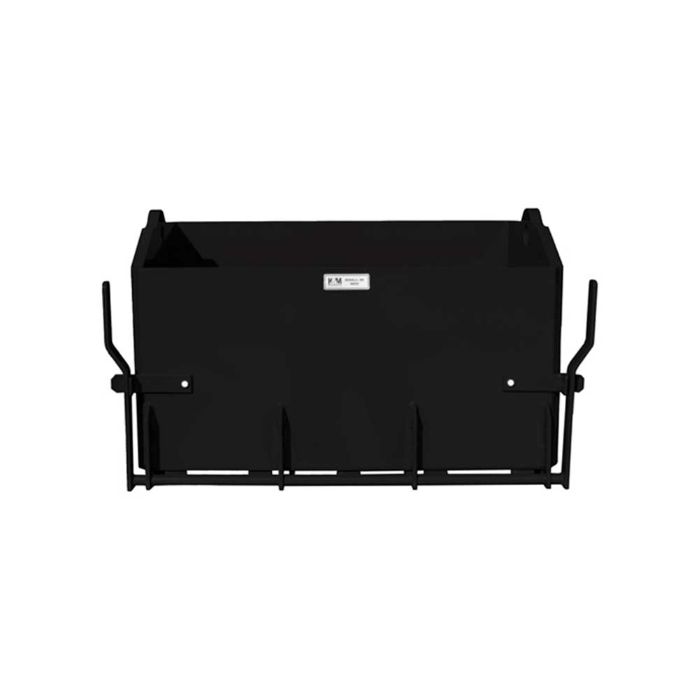 K&M Mfg 36-In. Heavy-Duty Weight Box | 36-In. x 22-In. x 20-In. | Black Powder Coat