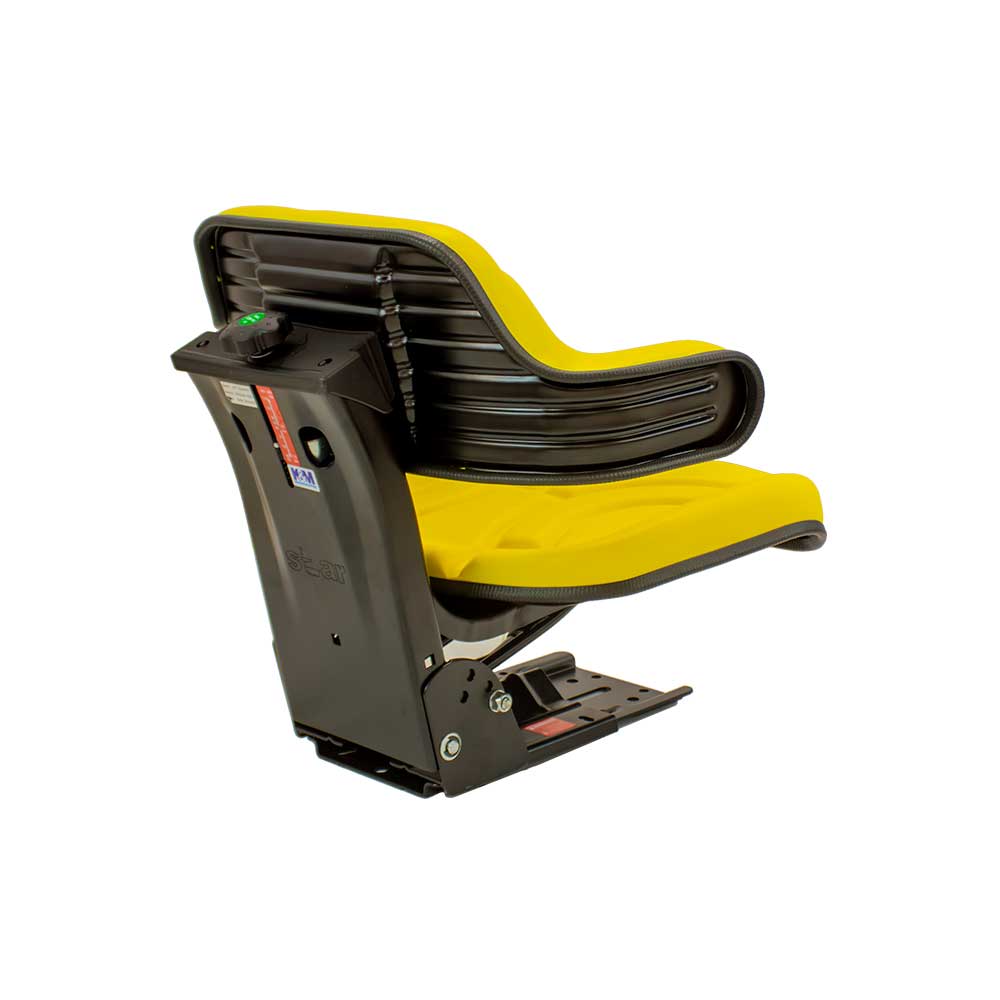 Uni Pro 350 Utility Mechanical Suspension Seat | Yellow Vinyl