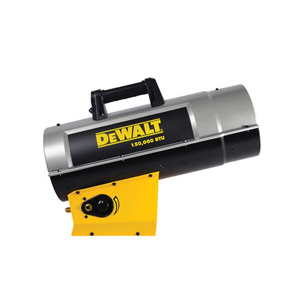 DEWALT Forced Air Heater | DXH150FAV | 110K/150K BTU/hr | Propane