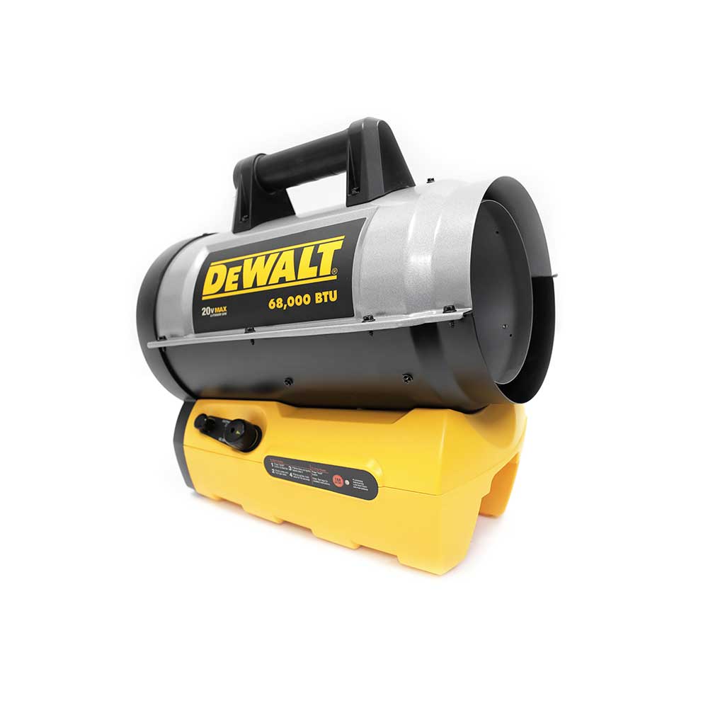 DEWALT Cordless Forced Air Heater | DXH70CFAV | 27K/68K BTU/hr | Propane