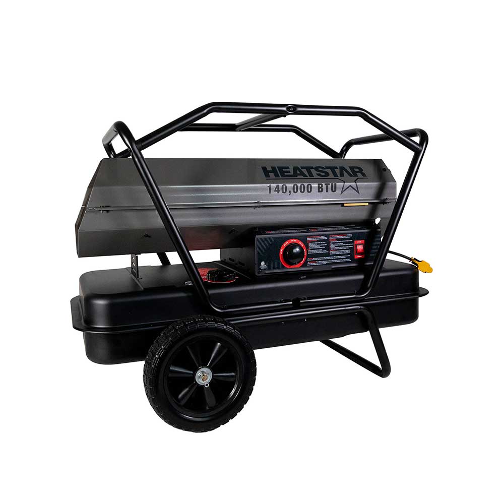 Portable Forced Air Heater | HS140KT | 140K BTU/Hr | Kerosene/Diesel/Oil/Jet Fuel