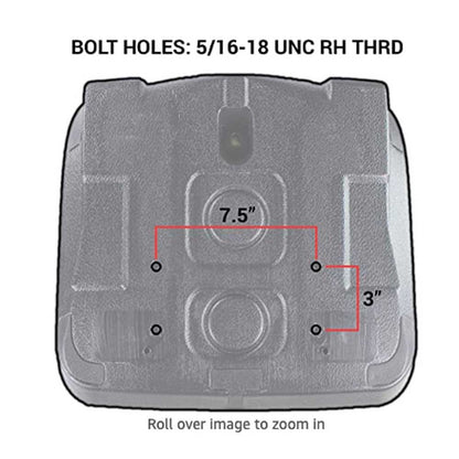 UNI PRO Yellow Seat for John Deere Gator w/ Drain Hole