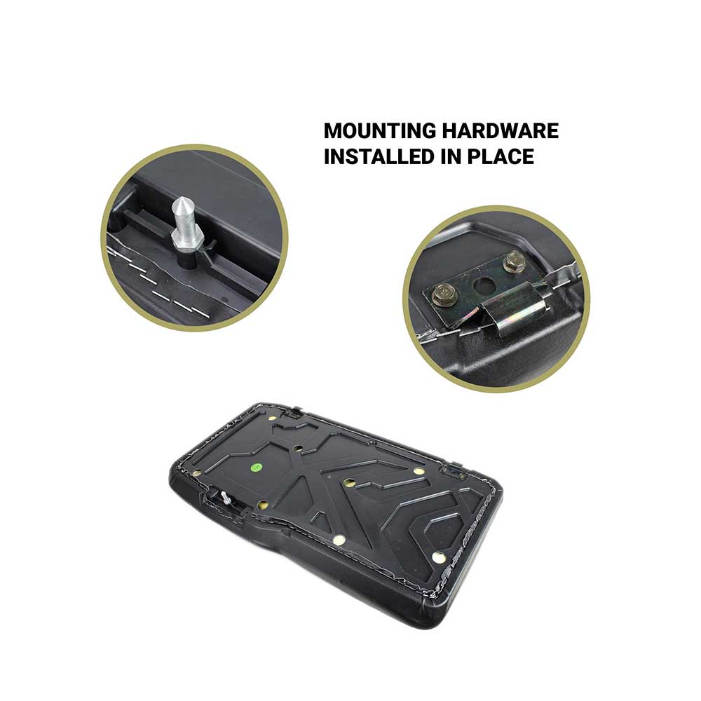 Uni Pro Black Passenger Seat Bottom for Polaris Ranger