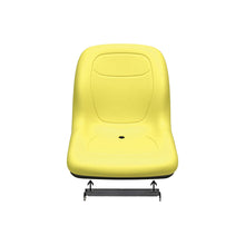 Milsco | XB180 | Bucket Seat | Mid-Back | Hinge Bracket | Yellow Vinyl | 6799