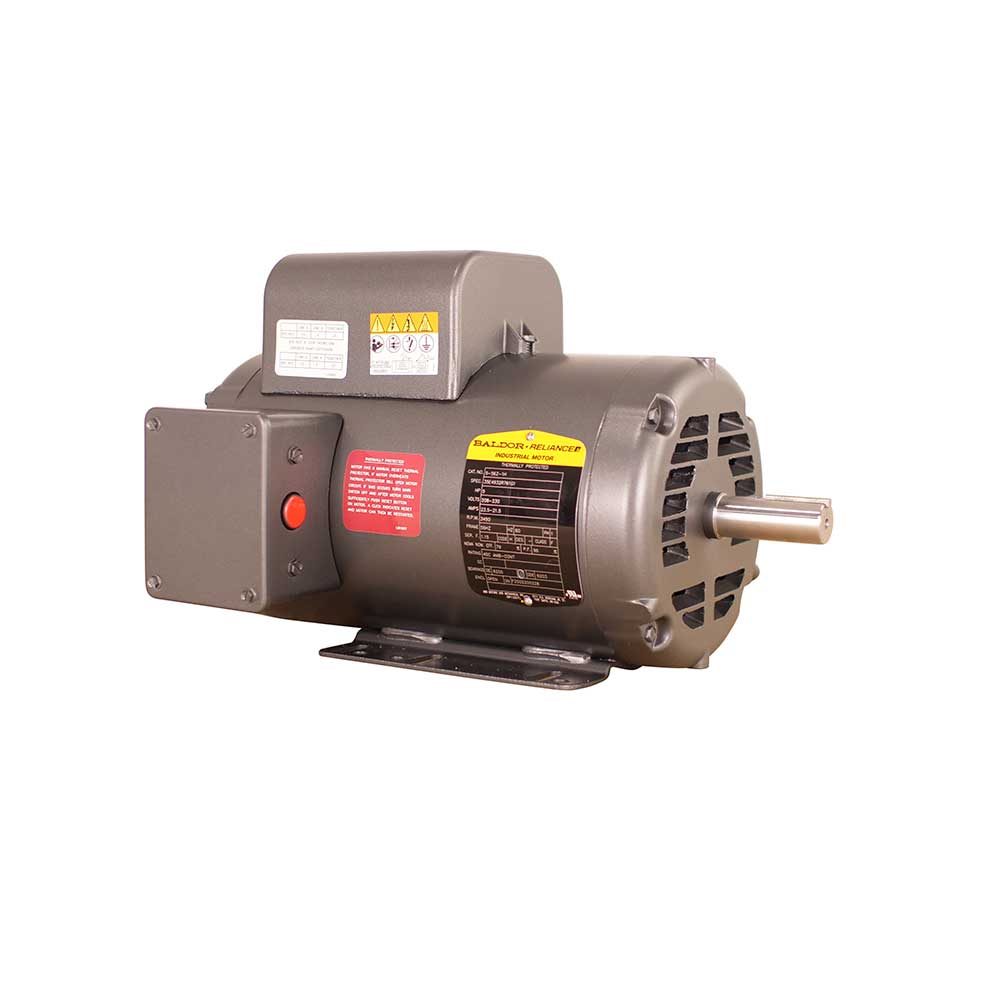 CASTAIR | Baldor 5 HP 1-Phase 208-230V (23.5-21.5A) w/ 1.15SF | 3450 RPM | 7/8-In. Shaft w/ Key