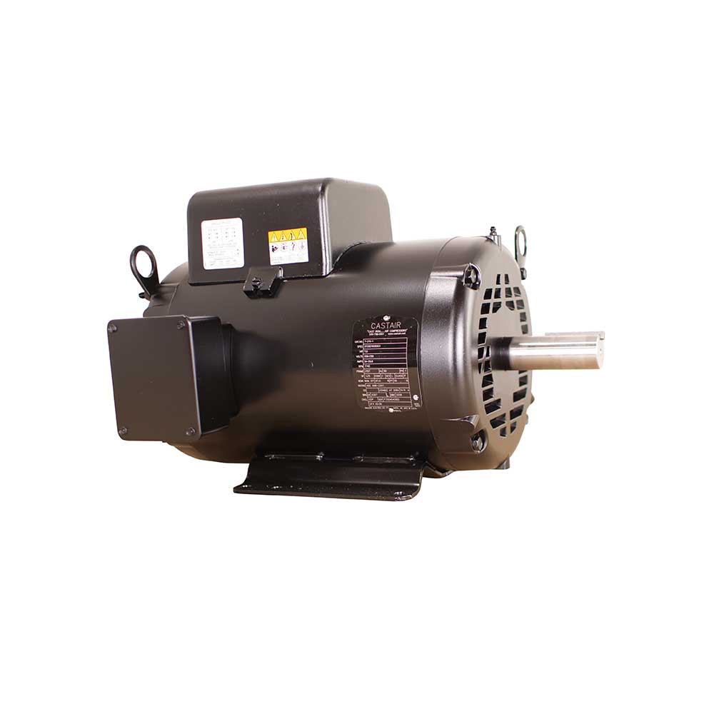 CASTAIR | Baldor 7.5 HP 1-Phase 208-230V (34-28.6A) w/1.25SF | 1750 RPM | 1-3/8-in. Shaft w/ Key