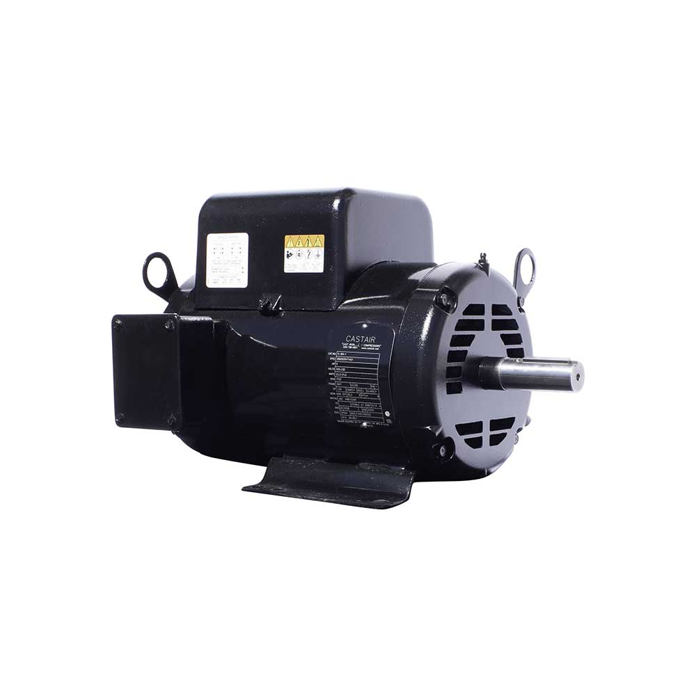 CASTAIR | Baldor 5 HP 1-Phase 208-230V (22.2-21.2A) w/1.25SF | 1750 RPM |1-1/8-in. Shaft w/ Key