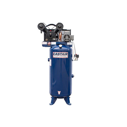 CASTAIR Compressor | Commercial Series | 60-Gal. Vertical | 5HP 1-Phase 230V | 18.3CFM @ 100PSI