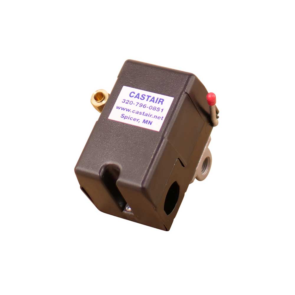 CASTAIR | Universal 2-Stage Pressure Switch | 4-port (1/4 In. NPT) 95-125 PSI