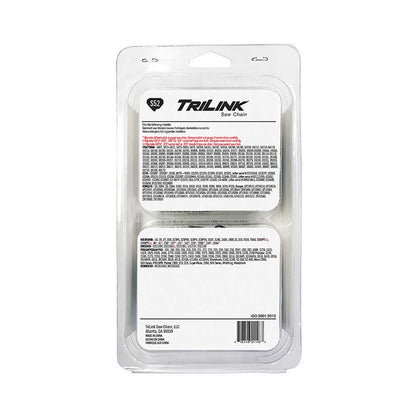 TriLink | Saw Chain | 14 In. | 52 DL | 3/8 In. LP | .050 In. | Semi-Chisel Reduced Kickback | 2 Pack