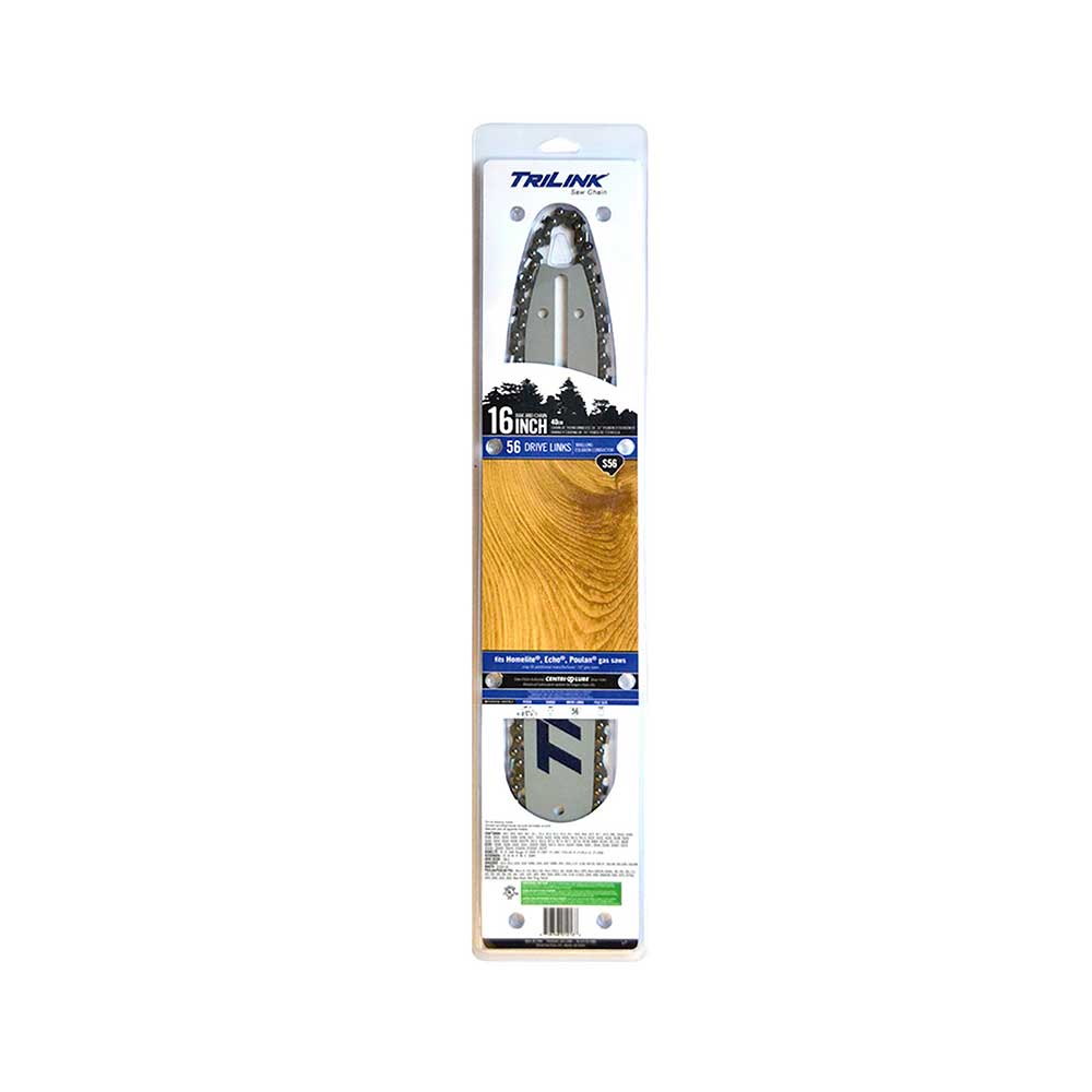 TriLink | 16 In. Bar and Chain Combo | 56 DL | 3/8 In. LP | .050 In. | Semi-Chisel Reduced Kickback