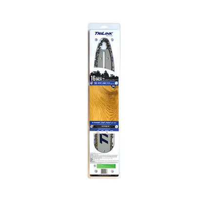 TriLink | 16 In. Bar and Chain Combo | 56 DL | 3/8 In. LP | .050 In. | Semi-Chisel Reduced Kickback
