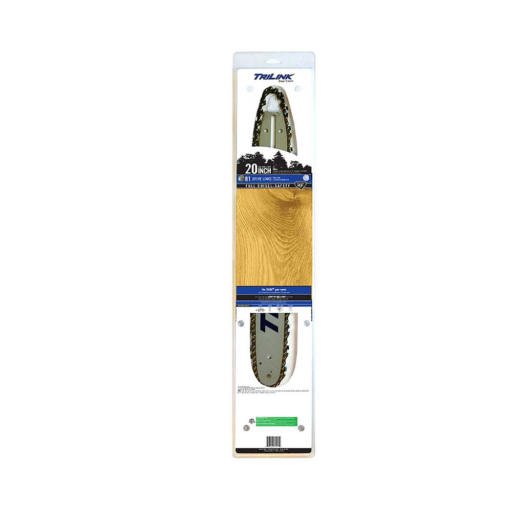 TriLink | 20 In. Bar and Chain Combo | 81 DL | .325 In. | .063 In. | Chisel Reduced Kickback