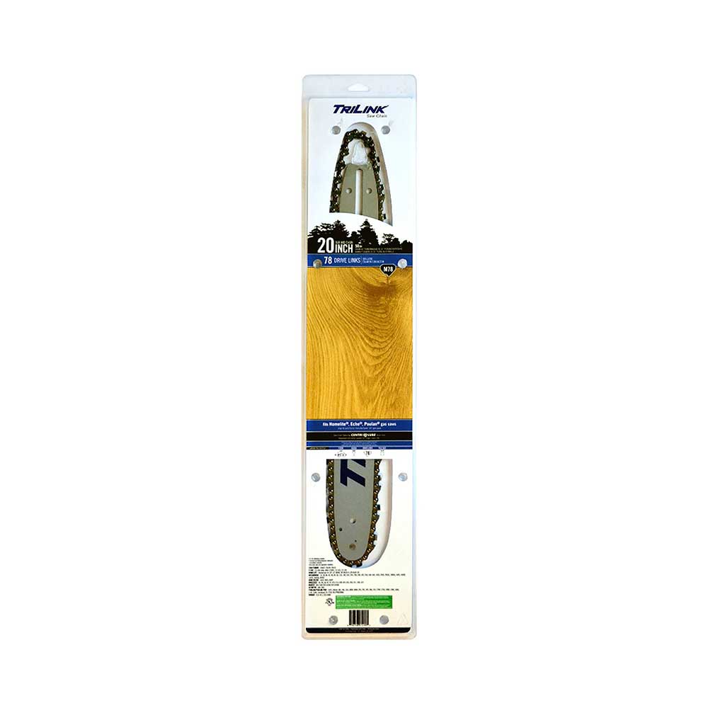TriLink | 20 In. Bar and Chain Combo | 78 DL | .325 In. | .050 In. | Semi-Chisel Reduced Kickback