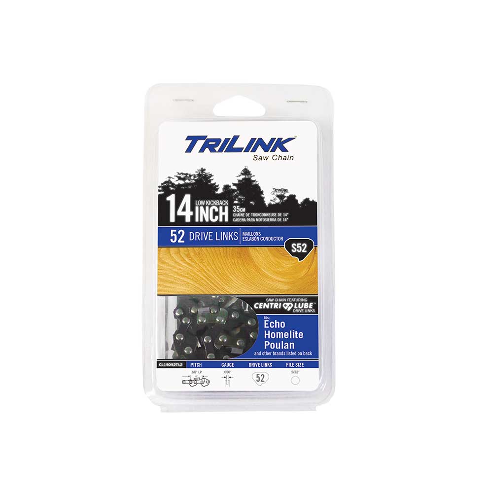TriLink | Saw Chain | 14 In. | 52 DL | 3/8 In. LP | .050 In. | Semi-Chisel Reduced Kickback