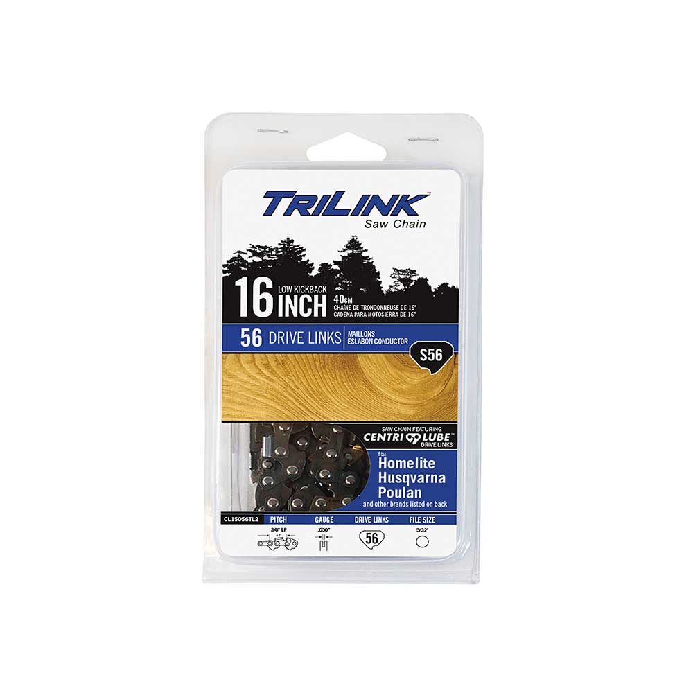 TriLink | Saw Chain | 16 In. | 56 DL | 3/8 In. LP | .050 In. | Semi-Chisel Reduced Kickback