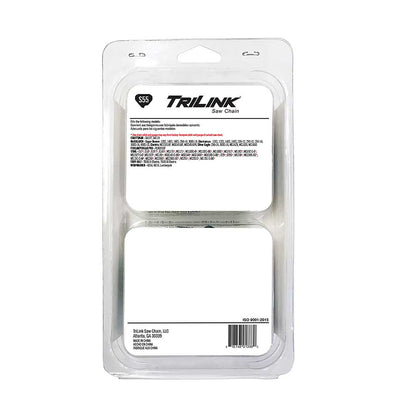 TriLink | Saw Chain | 16 In. | 55 DL | 3/8 In. LP | .050 In. | Semi-Chisel Reduced Kickback | 2 Pack