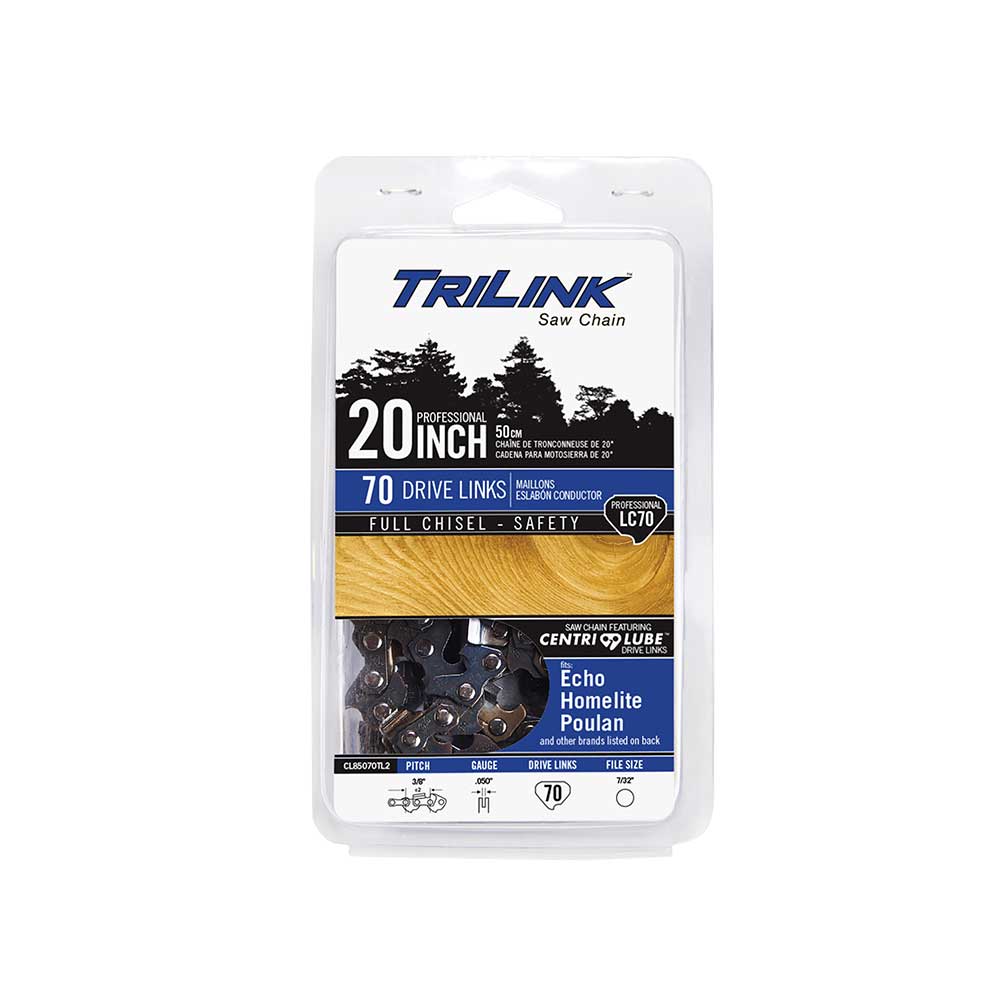 TriLink | Saw Chain | 20 In. | 70 DL | 3/8 In. | .050 In. | Chisel Reduced Kickback