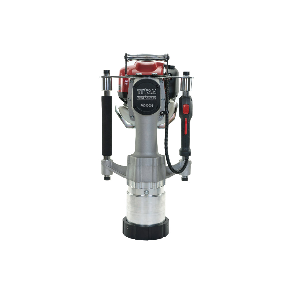 Titan Post Driver | DOT Package w/ Barrel Kit, Drive Caps & Guide Rings |  Gas-Powered 1.2HP Engine