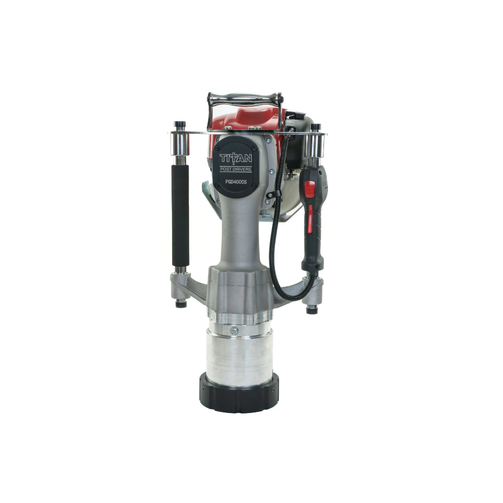 Titan Post Driver | DOT Package w/ Barrel Kit, Drive Caps & Guide Rings |  Gas-Powered 1.2HP Engine