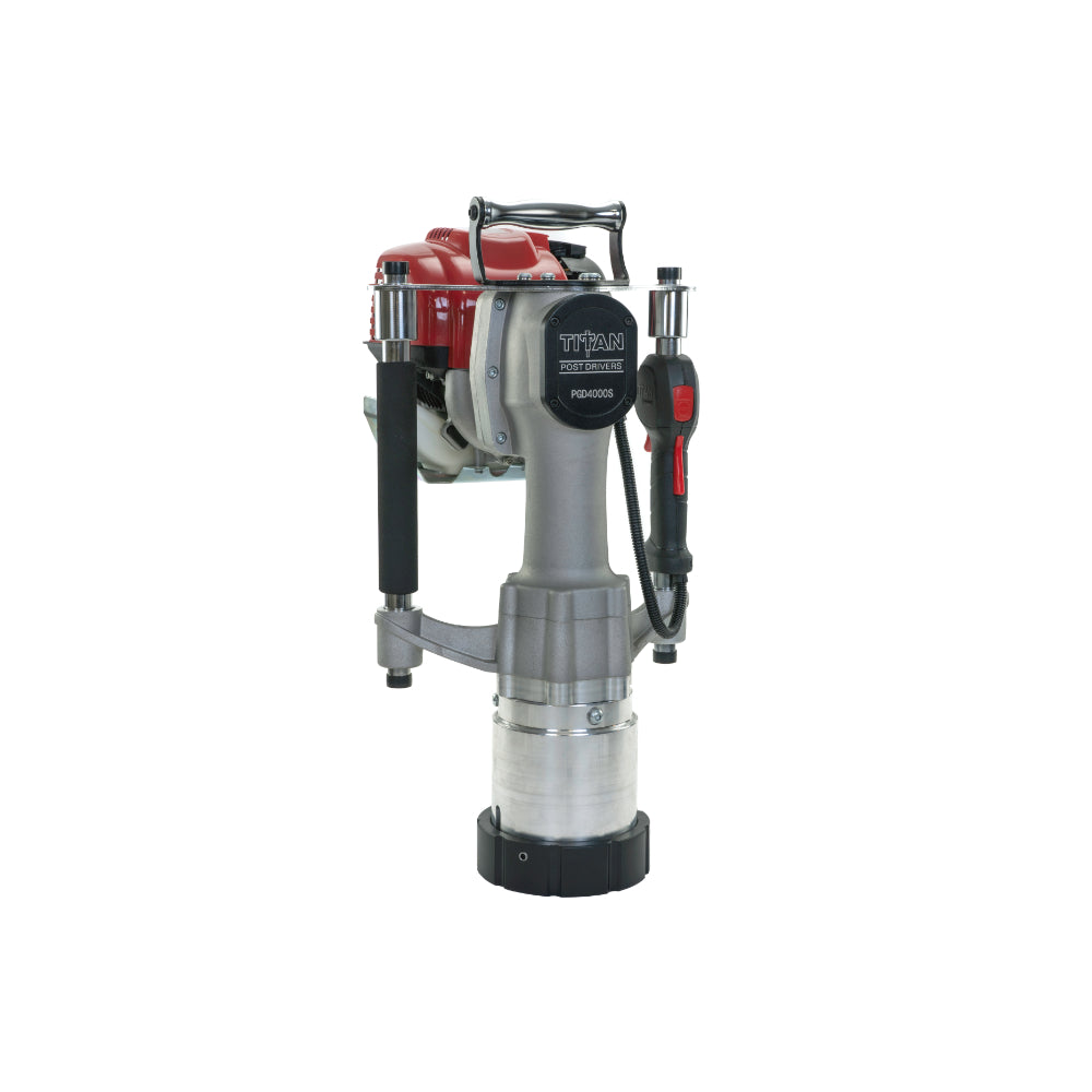 Titan Post Driver | DOT Package w/ Barrel Kit, Drive Caps & Guide Rings |  Gas-Powered 1.2HP Engine