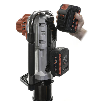 Titan Post Driver | Residential | 2.5-In. Diameter | Electric 40V DC W/ 2 8AH Batteries
