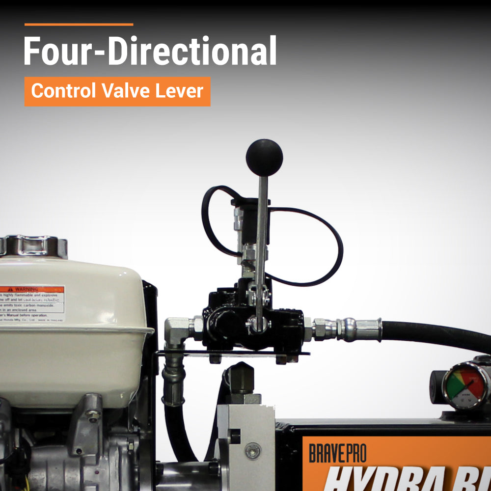 BravePro Hydra Buddy | Hydraulic Power Pack | 2,000 PSI | 5.5 GPM | Recoil Start | Honda GX270