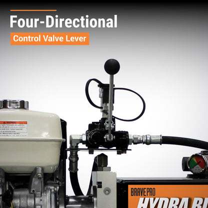 BravePro Hydraulic Power Pack | 2,000 PSI | 5.5 GPM | Electric Start | Honda GX270