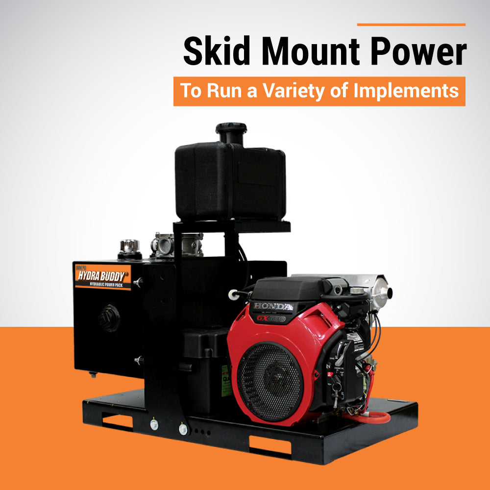 BravePro Hydraulic Power Pack | 3,000 PSI | 9 GPM | Electric Start | Honda GX630