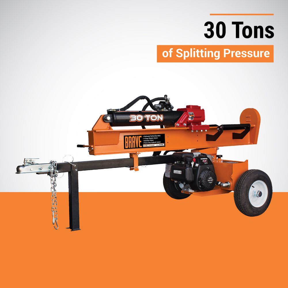 Brave Log Splitter | 30-Ton | Honda GC190