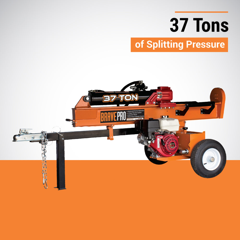 BravePro Log Splitter | 37-Ton | Honda GX270