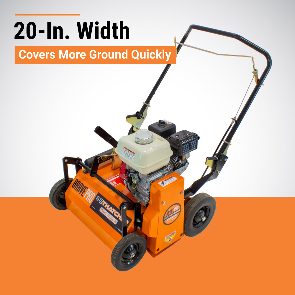 Brave Power Rake Dethatcher | 20-In. Width | GX160