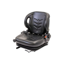 Uni Pro 57 Forklift Seat With Suspension | Black Vinyl | Orange Seatbelt